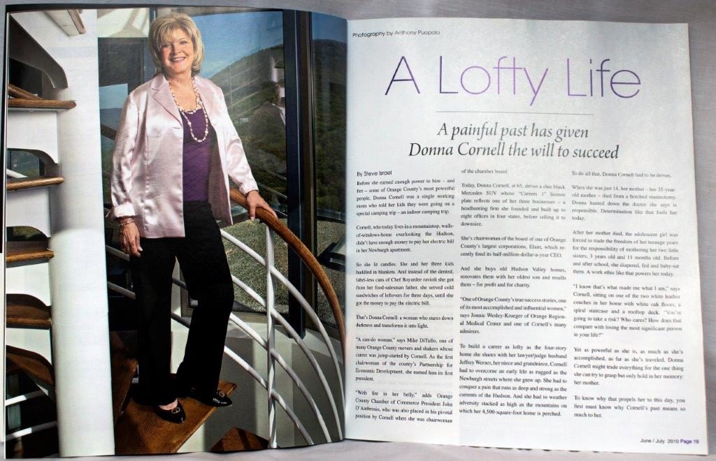 A Lofty Life: A painful past has given Donna Cornell the will to succeed