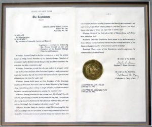 Legislative Resolution honoring Donna Cornell 1983